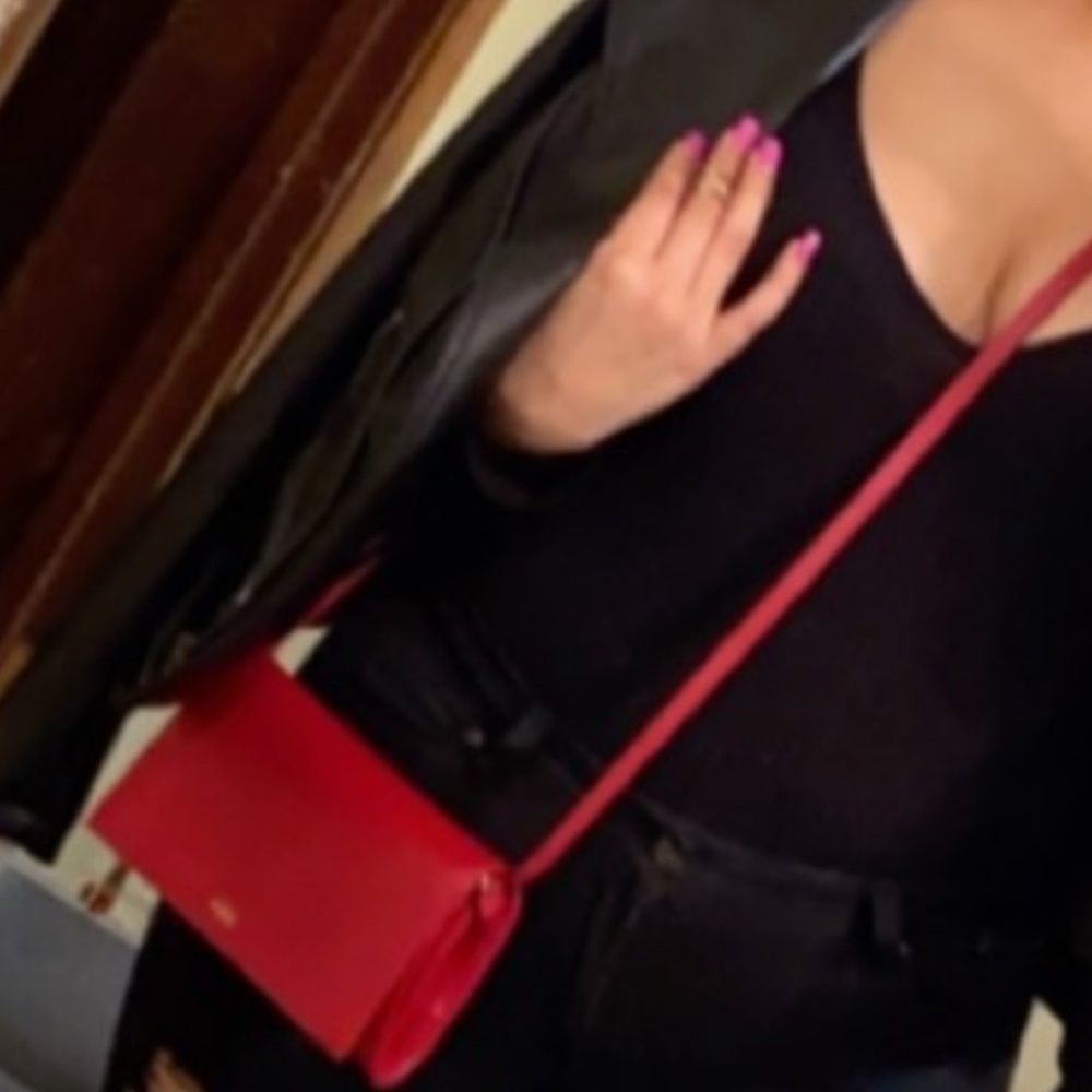 Lauren Ralph Lauren Vibrant Red Crossbody Bag